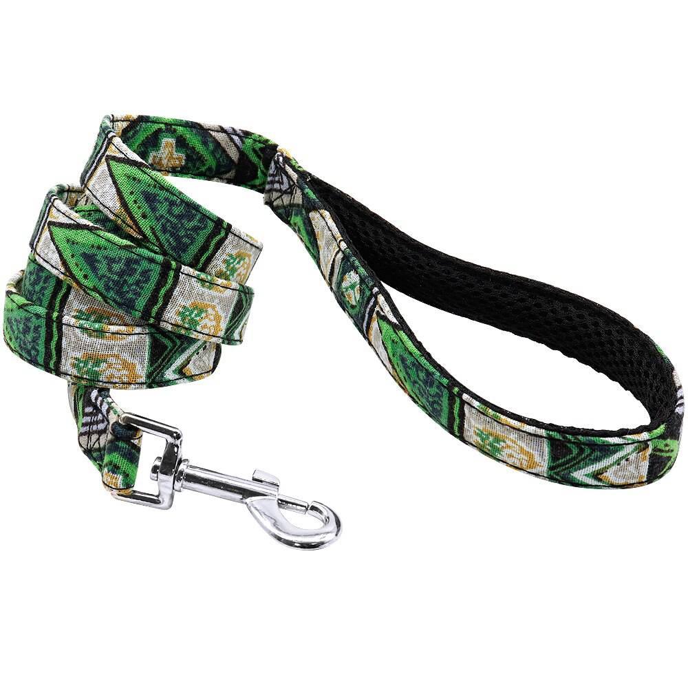 ⭐️Purr. Meow. Woof.⭐️ - Artistic Dog Lead - Green