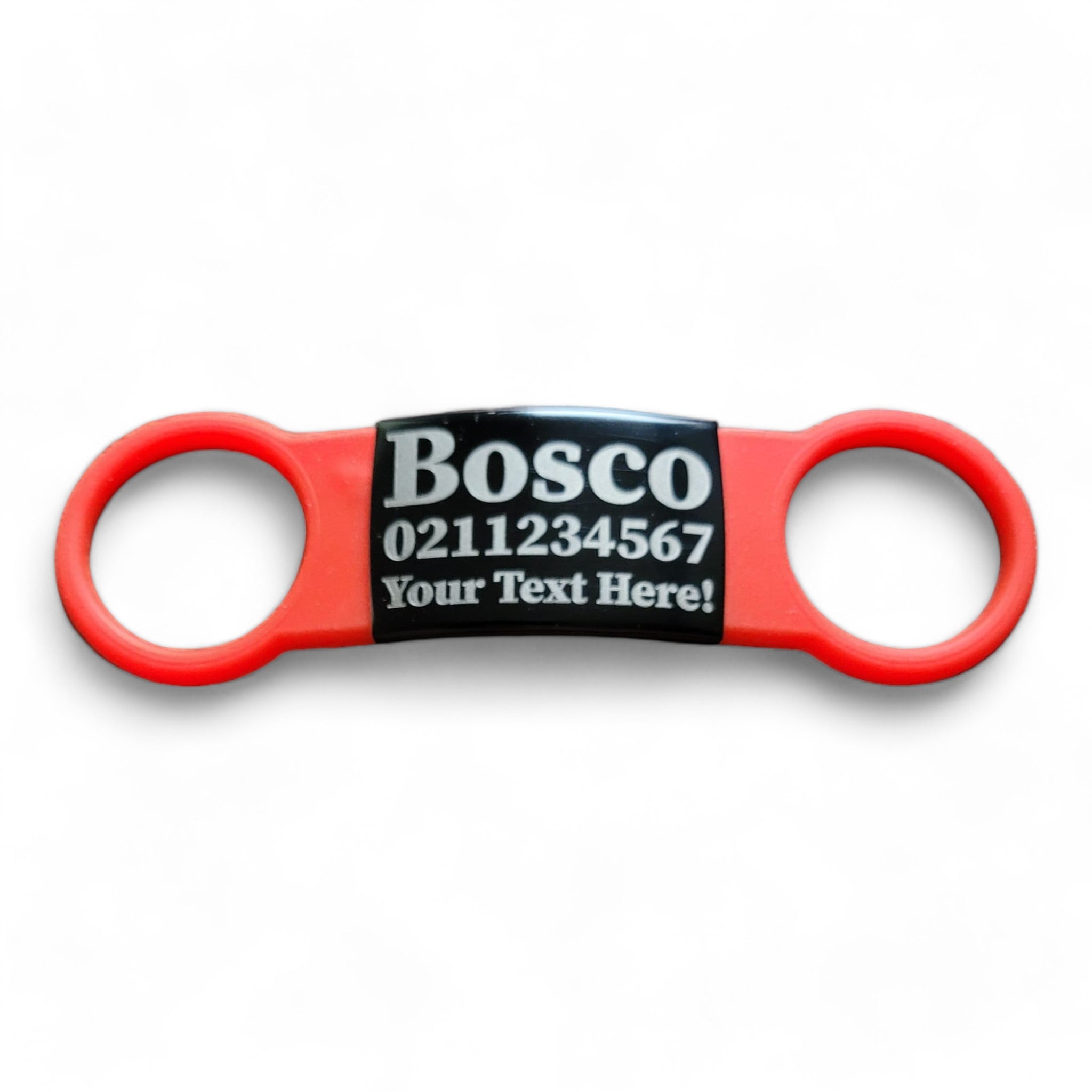 ⭐️Purr. Meow. Woof.⭐️ - Collar ID Name, Number & Custom Text Cat & Dog ID Pet Tag - Small (Cat) / Silver / LightPink