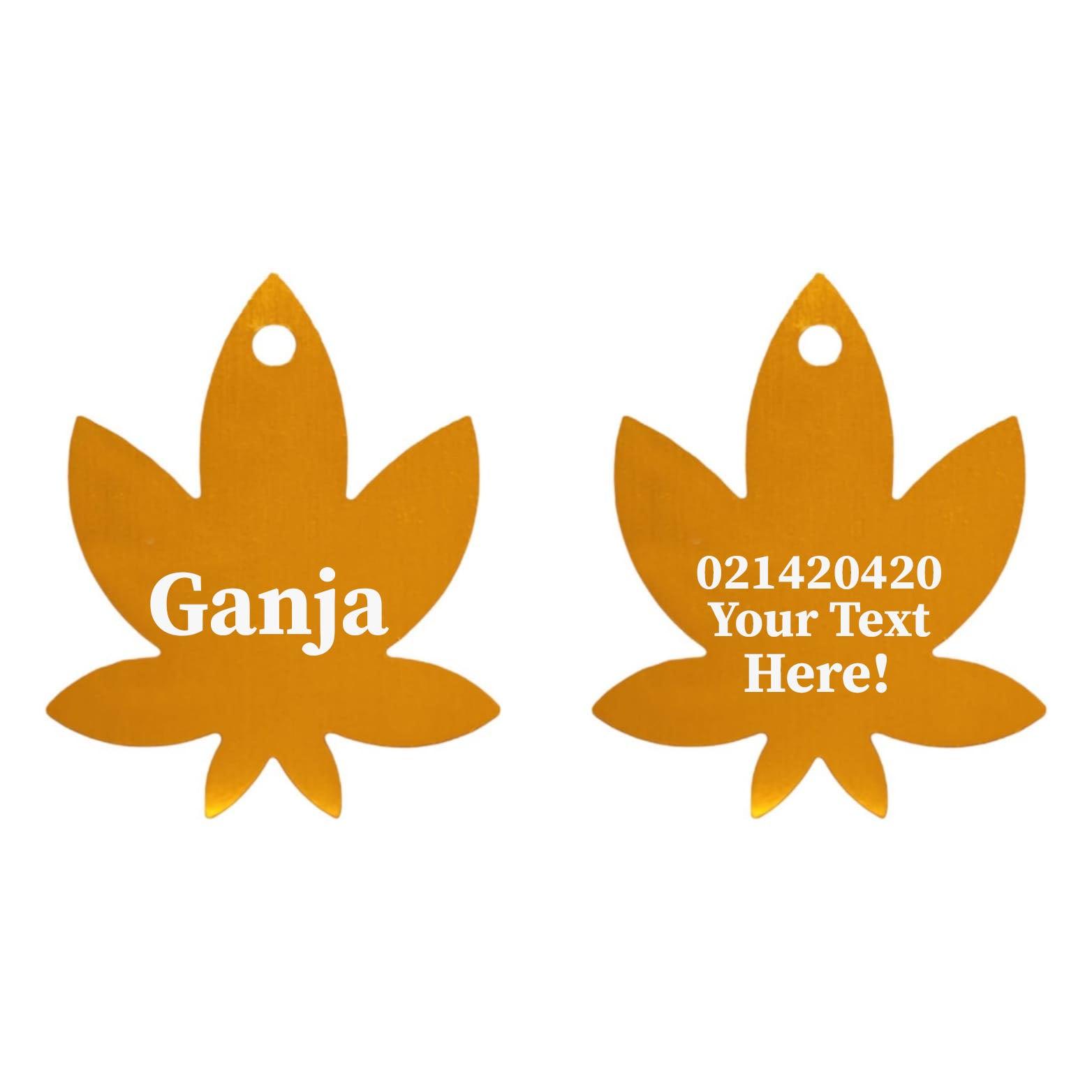 ⭐️Purr. Meow. Woof.⭐️ - Custom Text Mary Jane Dog ID Pet Tag - Gold