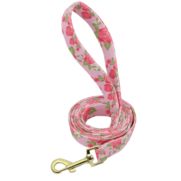 ⭐️Purr. Meow. Woof.⭐️ - Flower Design Dog Lead - LightPink
