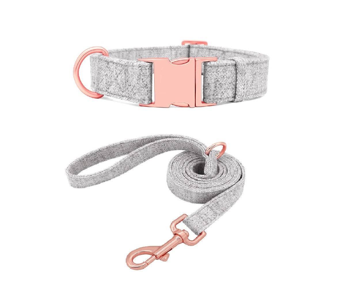 ⭐️Purr. Meow. Woof.⭐️ - Hemp Boutique Dog Collar - LightGray / S / Yes!