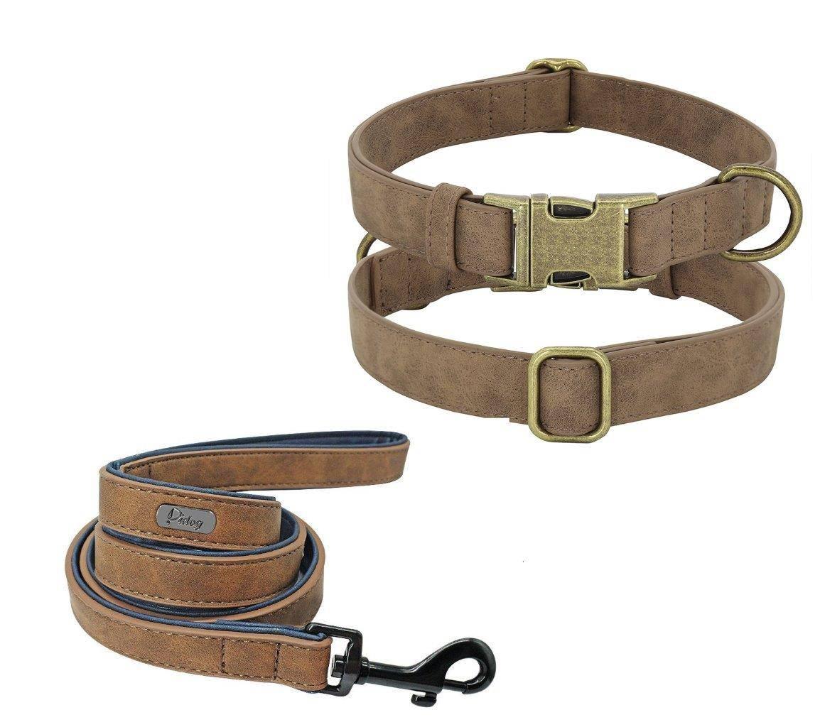 ⭐️Purr. Meow. Woof.⭐️ - Leather Executive Dog Collar - SaddleBrown / XS / Yes!