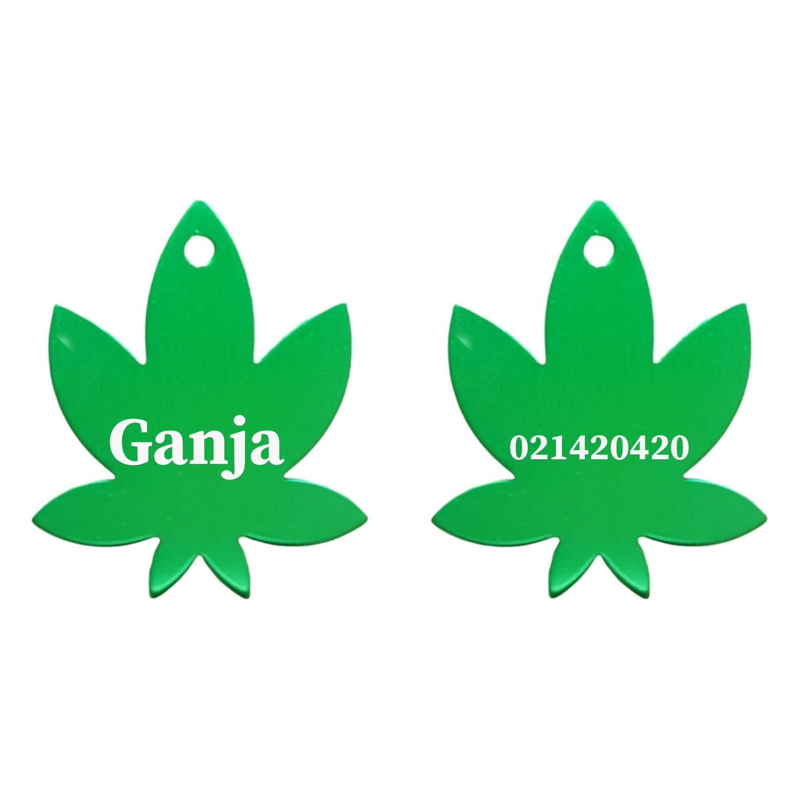 ⭐️Purr. Meow. Woof.⭐️ - Name Front & Number Back Mary Jane Dog ID Pet Tag - MediumSpringGreen