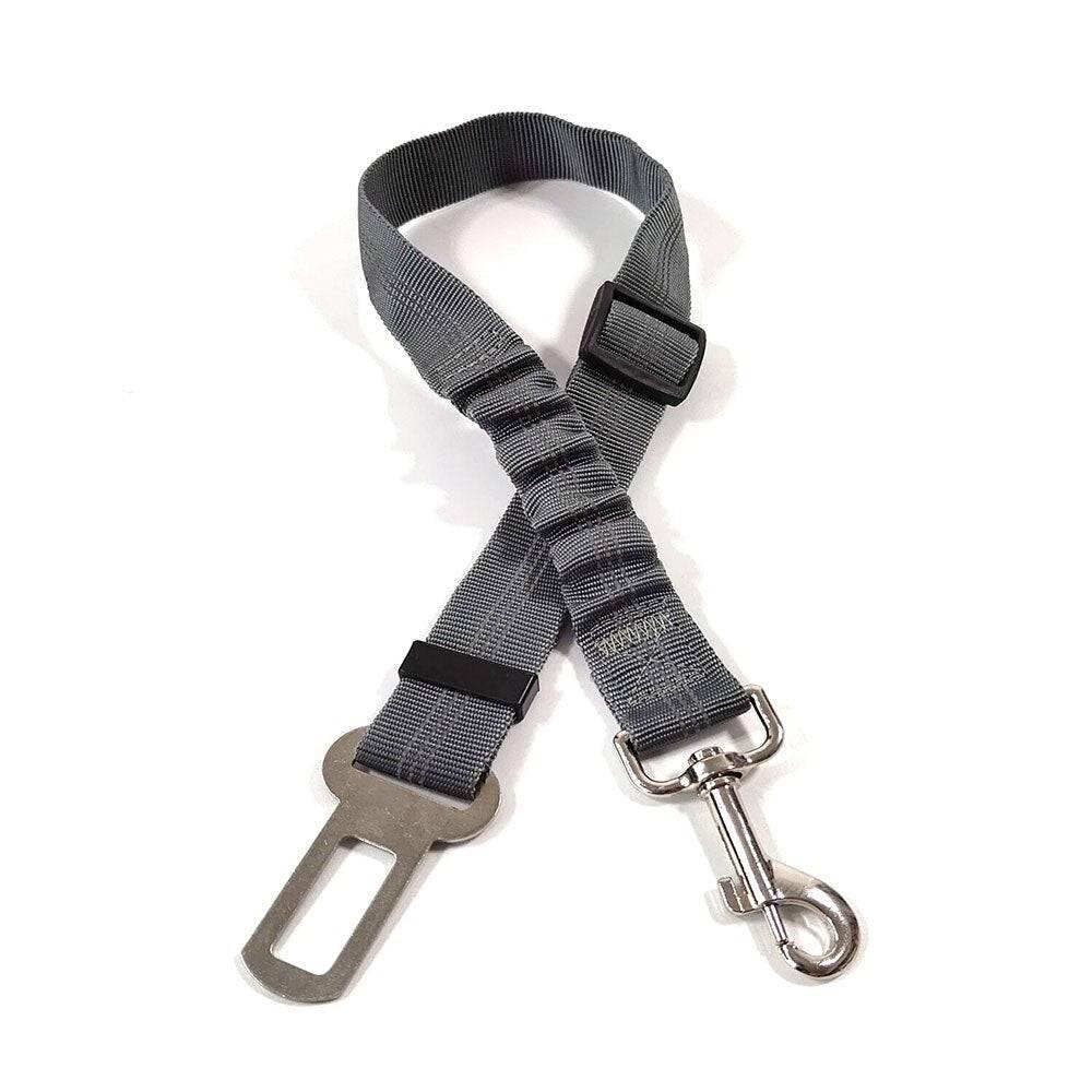 ⭐️Purr. Meow. Woof.⭐️ - Reflective Elastic Dog Car Seat Belt - Grey