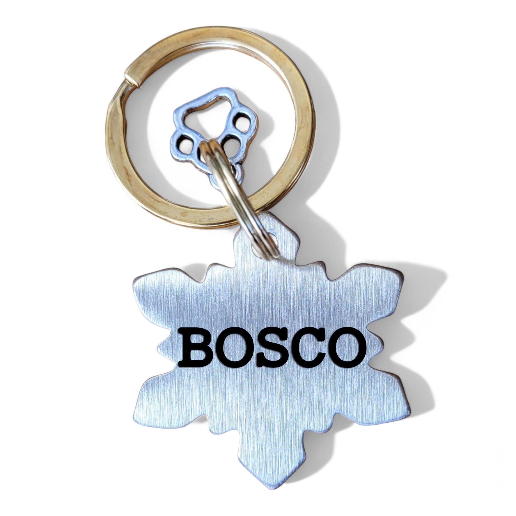⭐️Purr. Meow. Woof.⭐️ - Snowflake | Bespoke Brass | Cat & Dog ID Pet Tag - Default Title