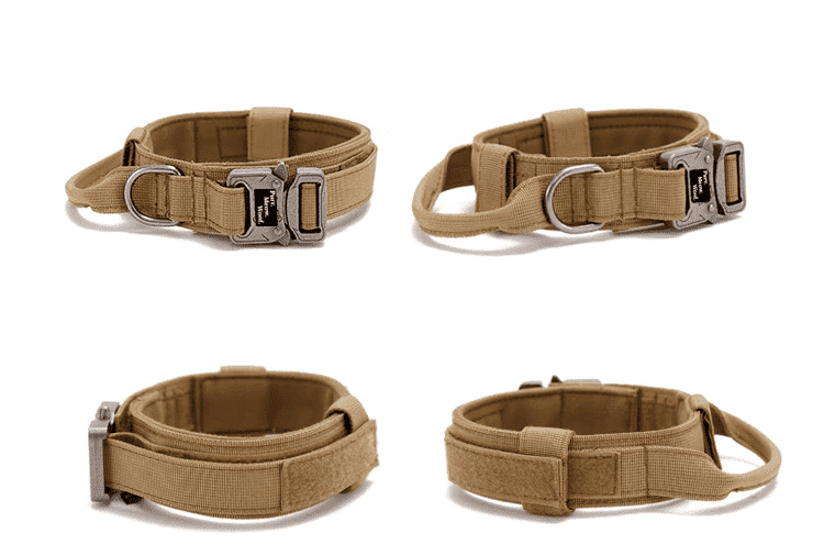 ⭐️Purr. Meow. Woof.⭐️ - Tactical Dog Collar - Khaki / M / No