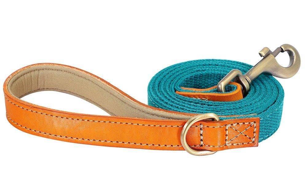 ⭐️Purr. Meow. Woof.⭐️ - Two Tone Executive Dog Lead - DarkCyan